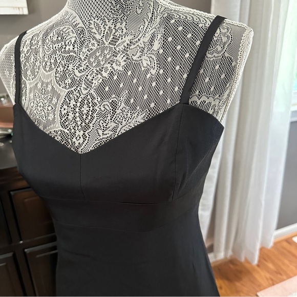 Banana Republic Y2K Retro Black Stretch Petite Cocktail Dress 6P - Picture 3 of 16